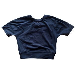 AS Revival Cropped Open Back Tee - Size Extra Small, Black, NWOT